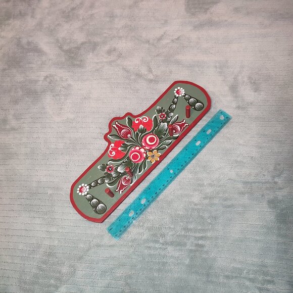 Folk Transylvanian Key Hanger Hand painted Wooden Traditional Authentic Design - Picture 12 of 12